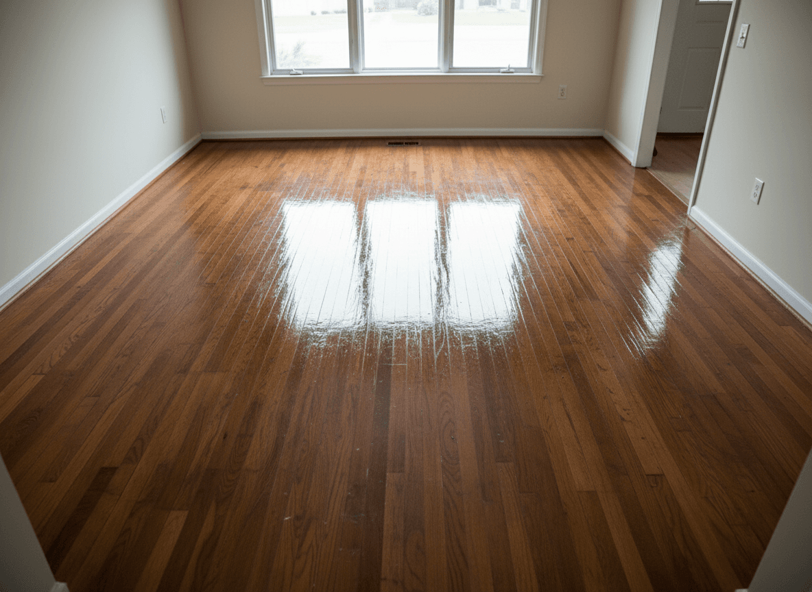 Restored hardwood floor in Denver home