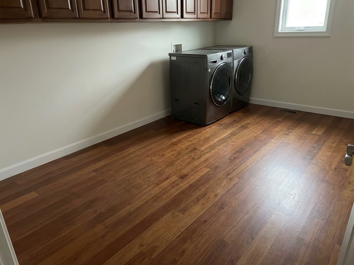 Laundry room — after